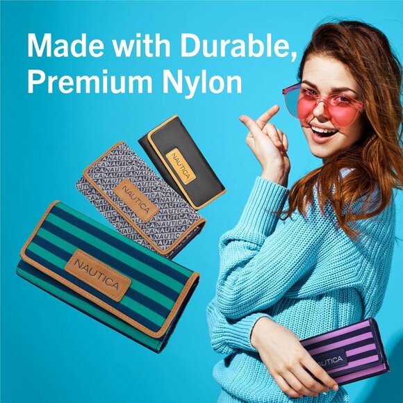 Women's Fuego Red The Perfect Carry All Money Manager Wallet Organizer RFID - Picture 6 of 6